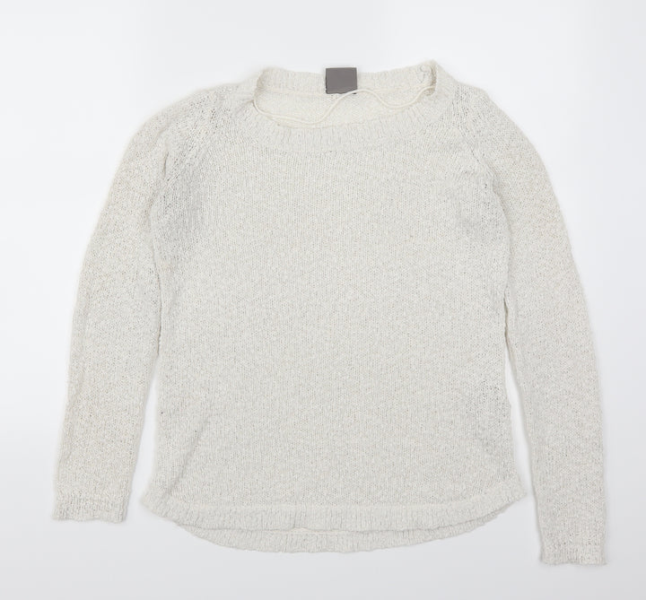 VERO MODA Womens White Pullover Jumper Size XS