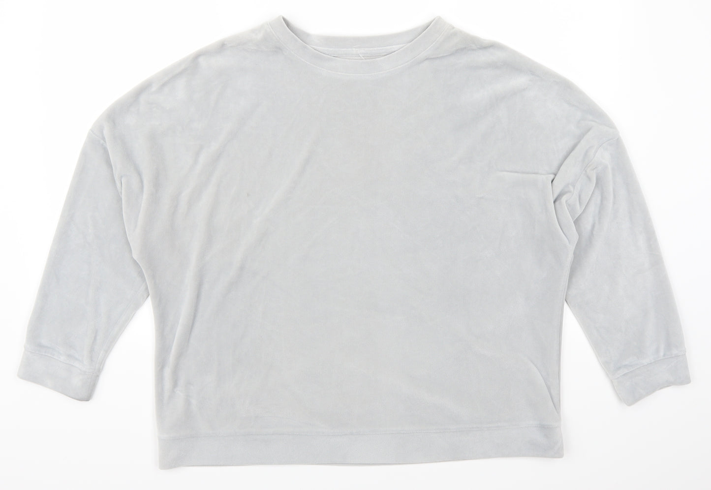 George Womens Grey Solid  Top Pyjama Top Size 16