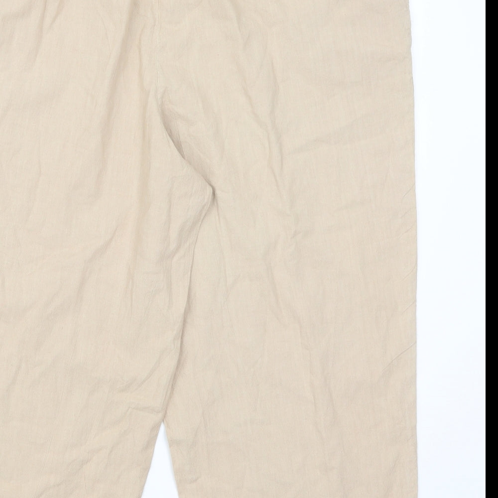 Tigi Womens Beige   Cropped Trousers Size 18 L20 in