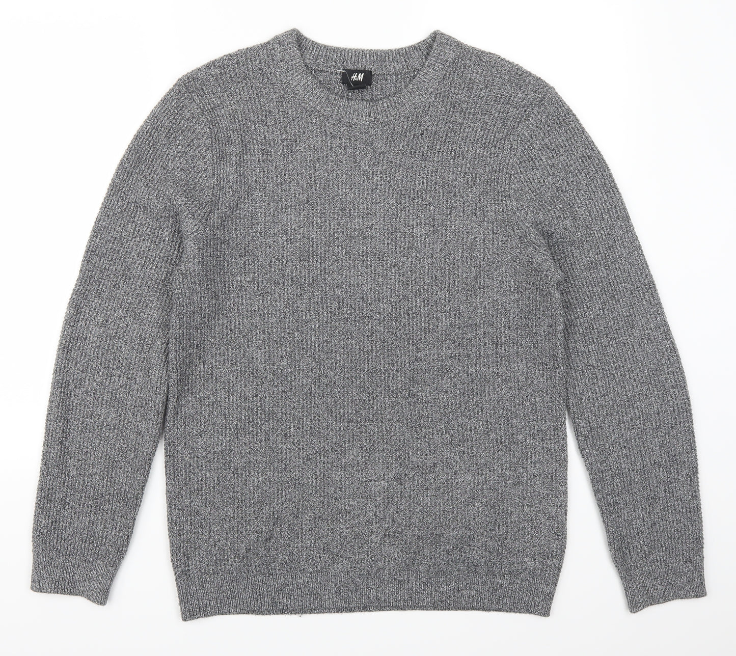 H&M Mens Grey   Pullover Jumper Size S