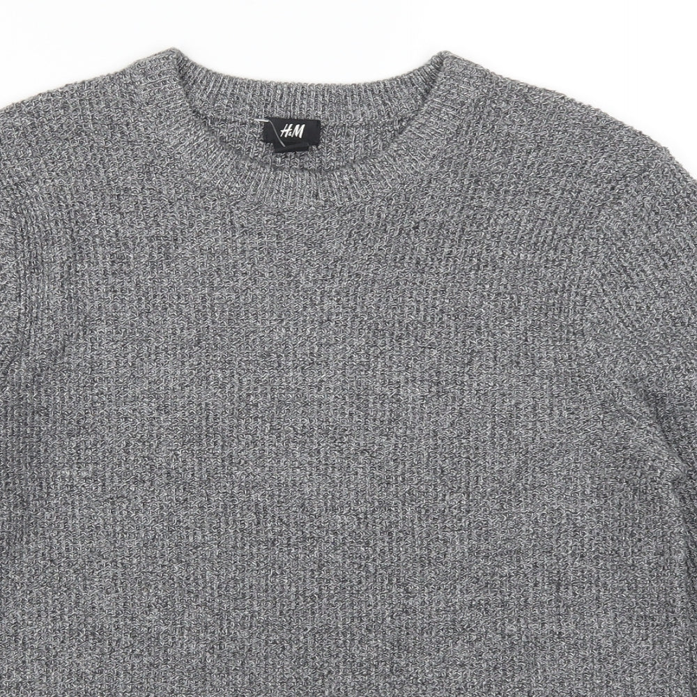 H&M Mens Grey   Pullover Jumper Size S