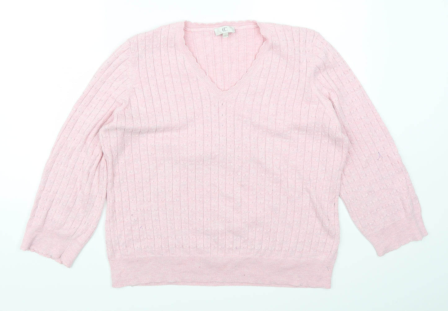 Country Casuals Womens Pink   Pullover Jumper Size XL