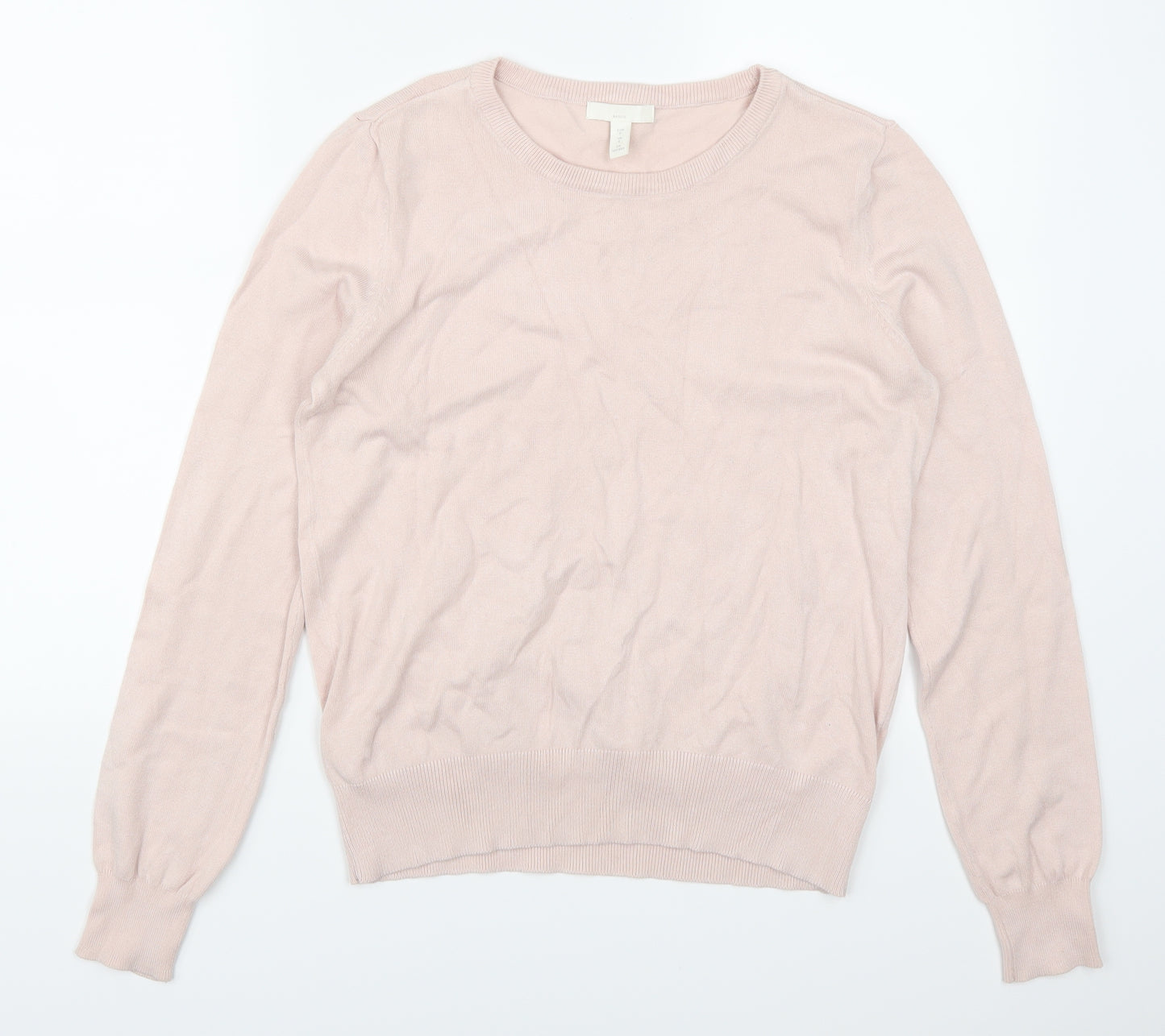 H&M Womens Pink   Pullover Jumper Size S