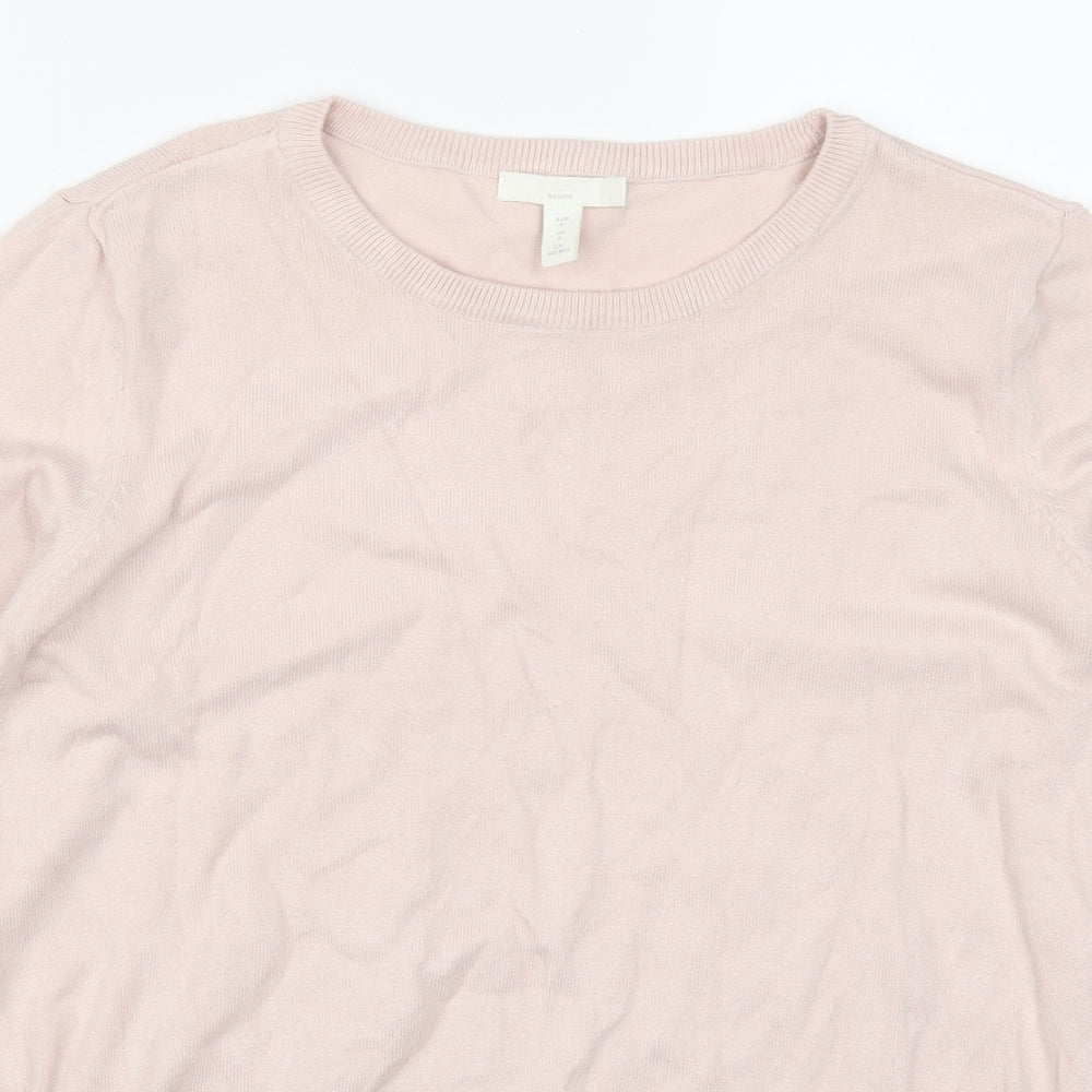 H&M Womens Pink   Pullover Jumper Size S