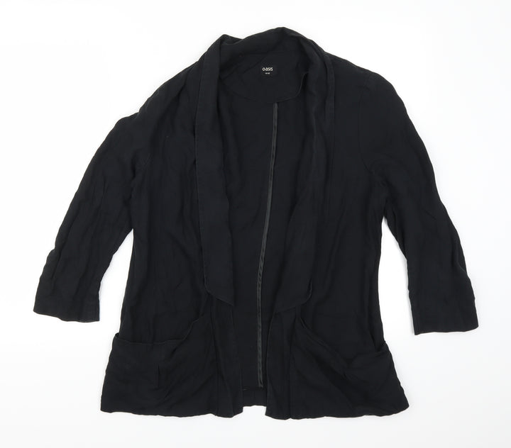 Oasis Womens Black Jacket Size 14