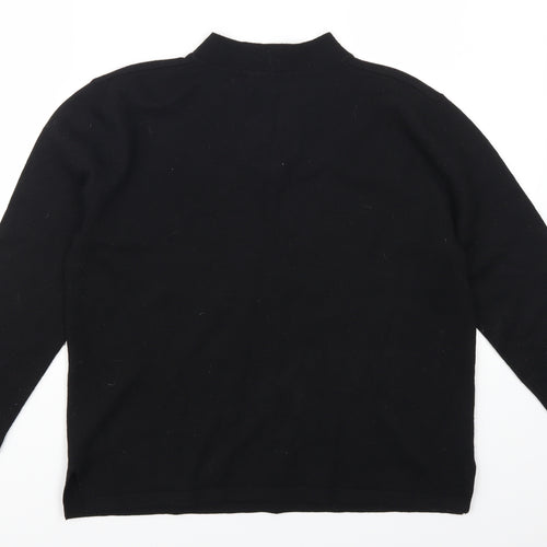 Poppy Womens Black   Pullover Jumper Size 16
