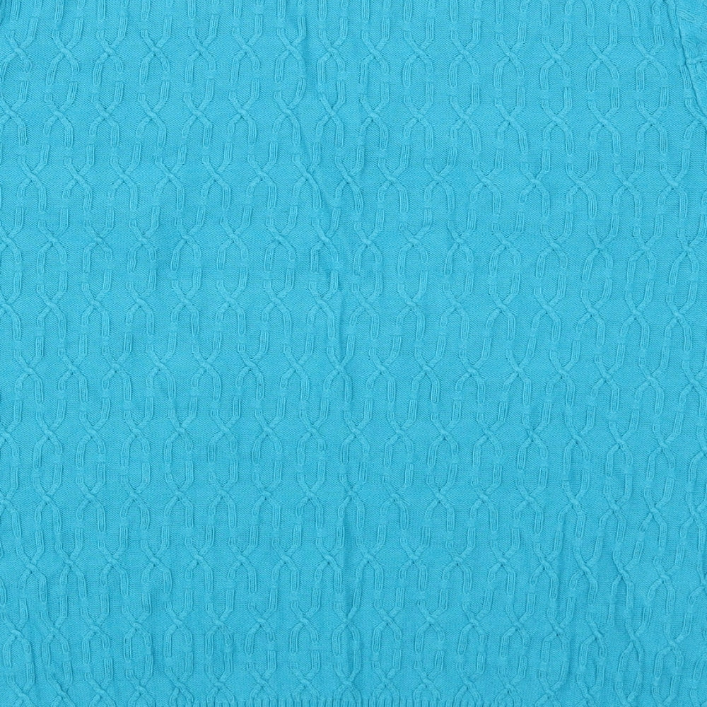 Country Casuals Womens Blue   Basic T-Shirt Size L  - Cable Knit