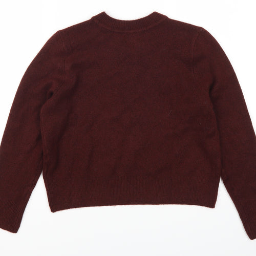 H&M Womens Red   Pullover Jumper Size S