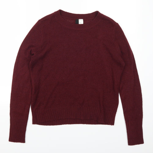 H&M Womens Red   Pullover Jumper Size XS