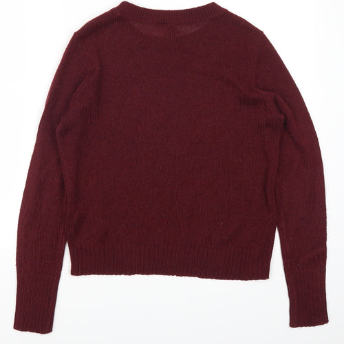 H&M Womens Red   Pullover Jumper Size XS