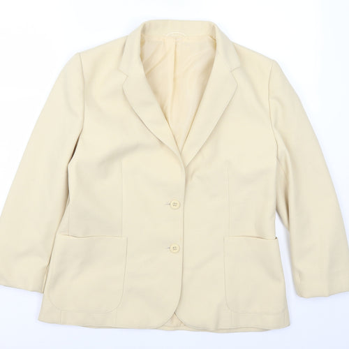 St Michael Womens Beige   Jacket Suit Jacket Size 16