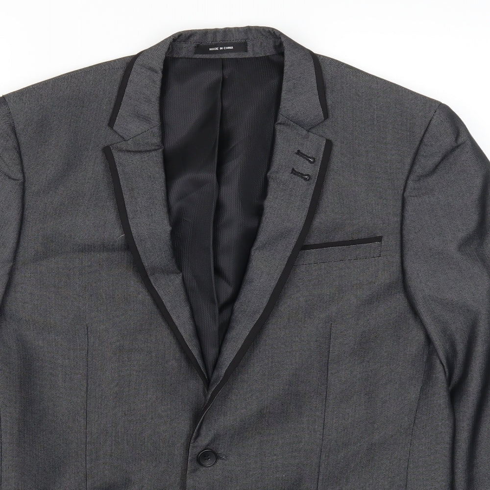 Cedar Wood State Mens Grey   Jacket Suit Jacket Size 40