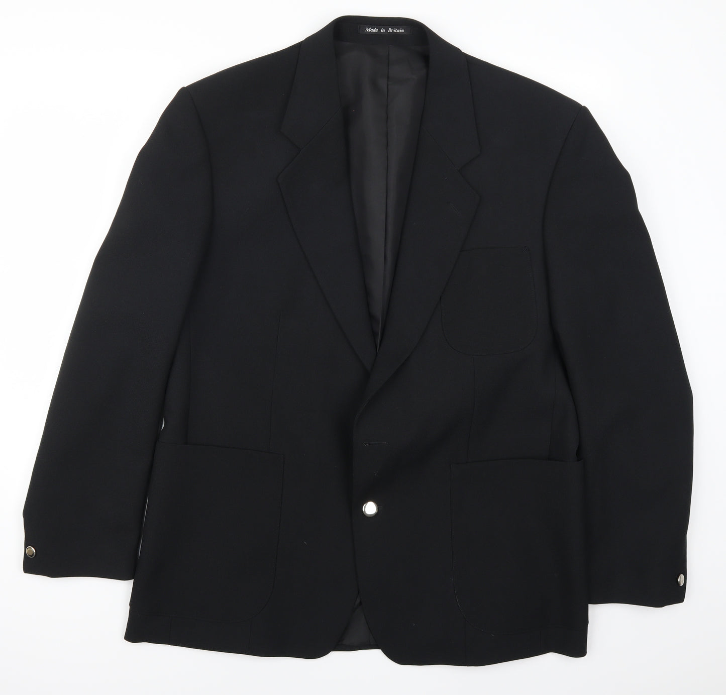 Greenwoods Mens Black   Jacket Suit Jacket Size 44