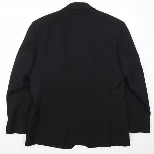 Greenwoods Mens Black   Jacket Suit Jacket Size 44