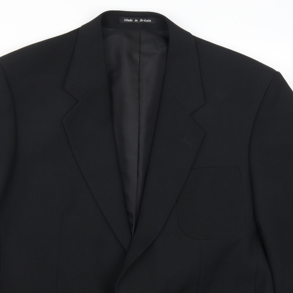 Greenwoods Mens Black   Jacket Suit Jacket Size 44