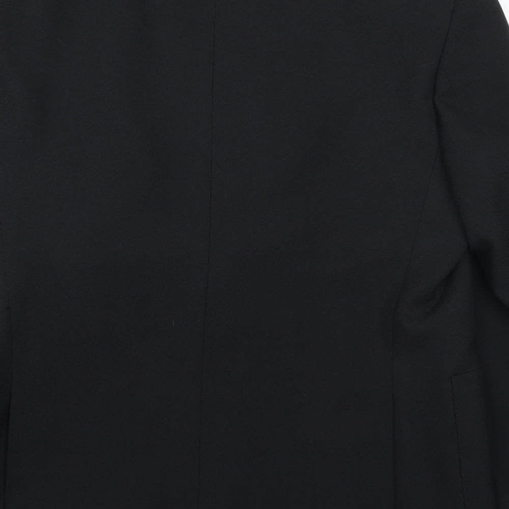 Greenwoods Mens Black   Jacket Suit Jacket Size 44