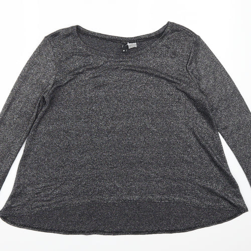 H&M Womens Grey   Basic T-Shirt Size S