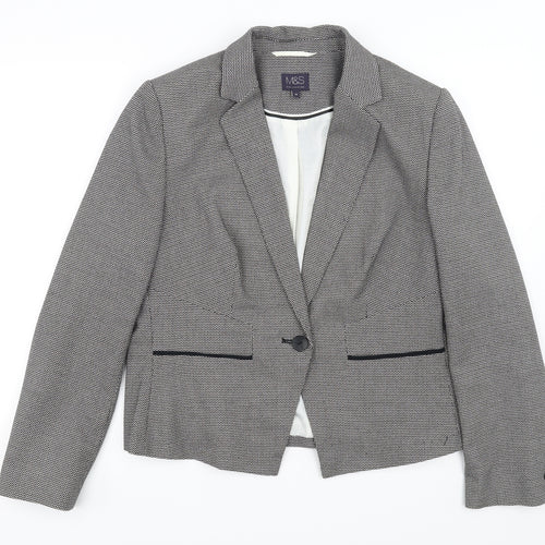 Marks and Spencer Womens Grey   Jacket Blazer Size 16