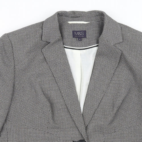 Marks and Spencer Womens Grey   Jacket Blazer Size 16