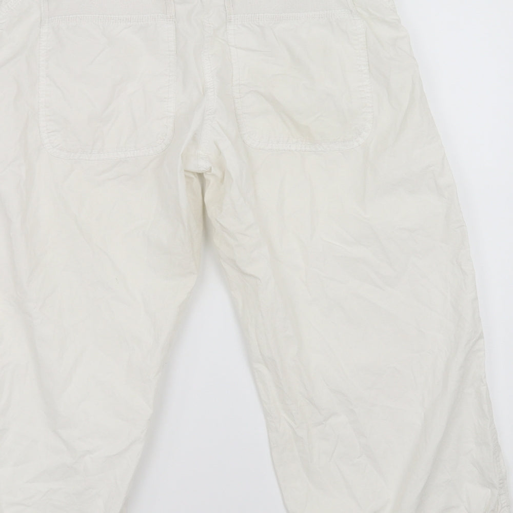 H&M Womens White   Trousers  Size 8 L20 in