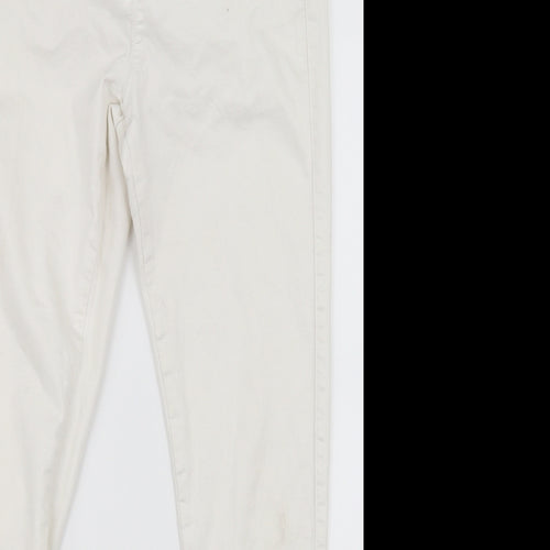 Denim & Co. Womens White   Jegging Jeans Size 14 L28 in