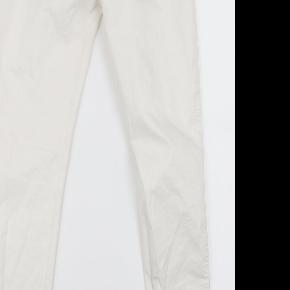 Denim & Co. Womens White   Jegging Jeans Size 14 L28 in
