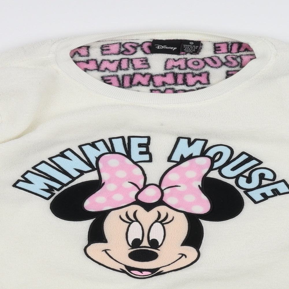 Disney Womens White   Top Pyjama Top Size 12