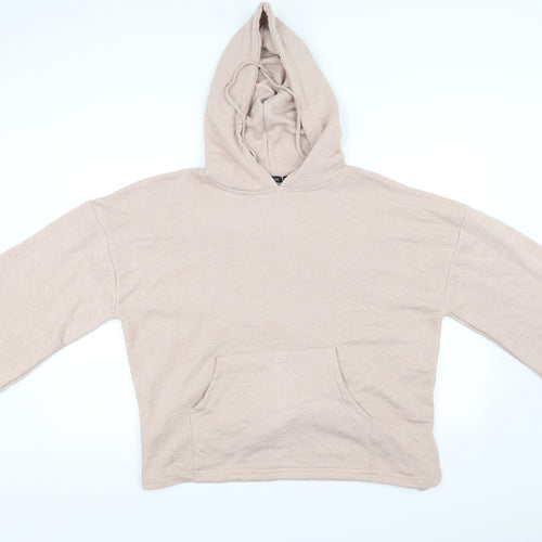 Boohoo Womens Pink   Pullover Hoodie Size XL