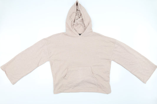 Boohoo Womens Pink   Pullover Hoodie Size XL