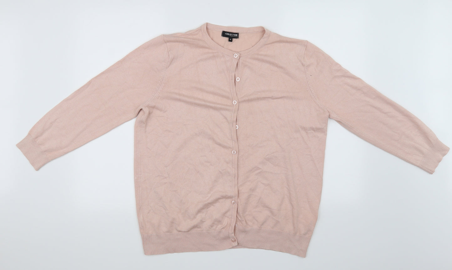 the collection Womens Pink   Cardigan Jumper Size 18