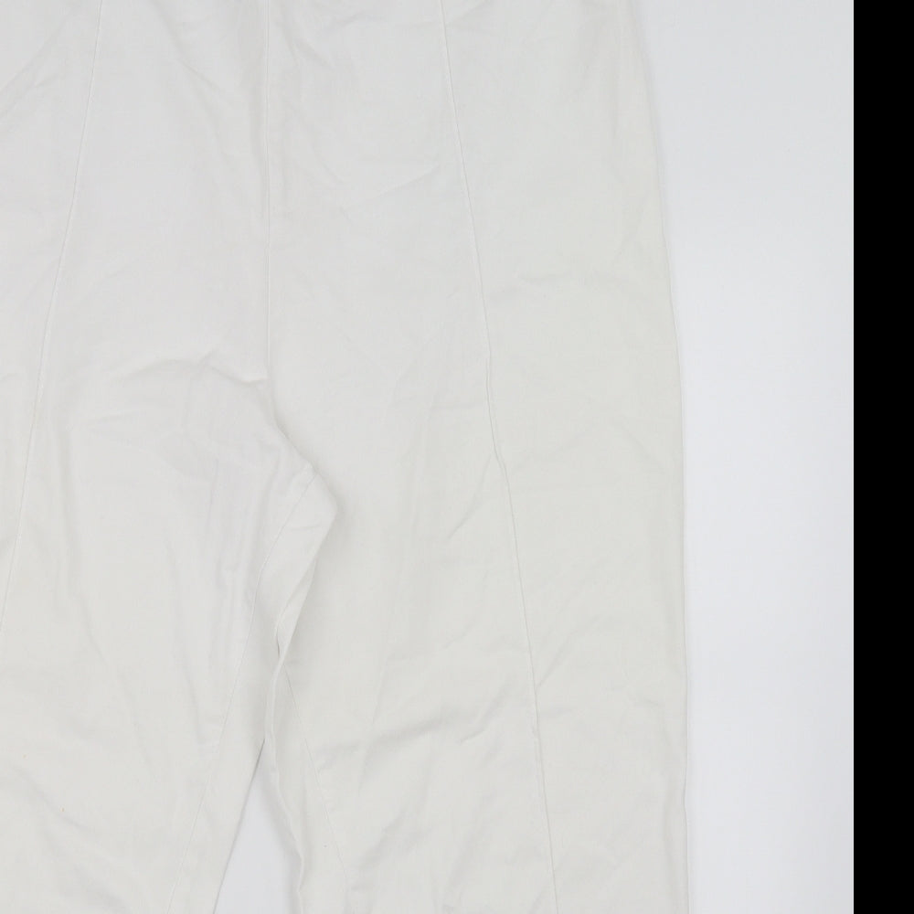 Marks and Spencer Womens White   Trousers  Size 22 L28 in