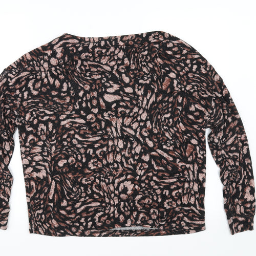 Dorothy Perkins Womens Multicoloured Animal Print  Pullover Jumper Size 10