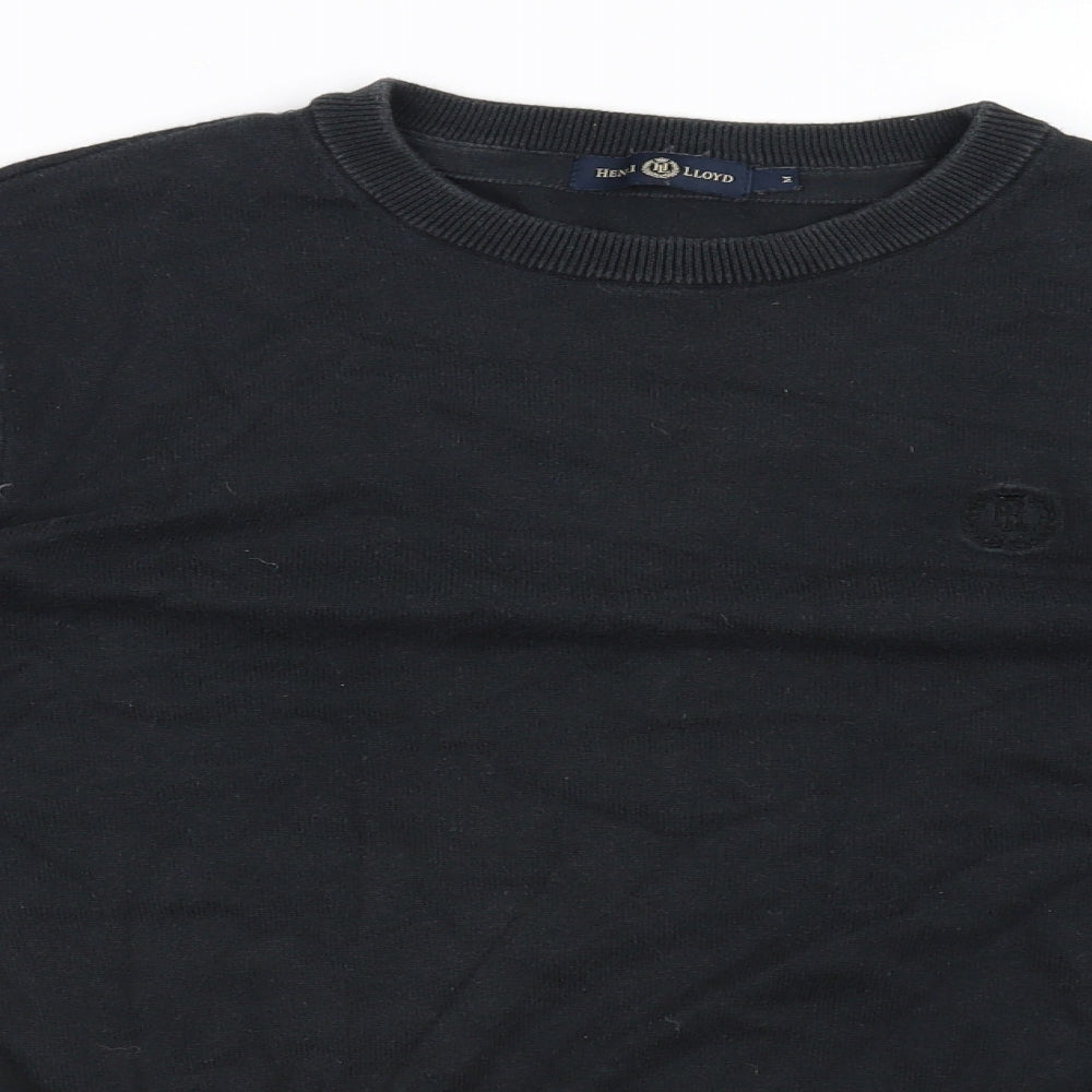 Henri Lloyd Mens Black   Pullover Jumper Size M