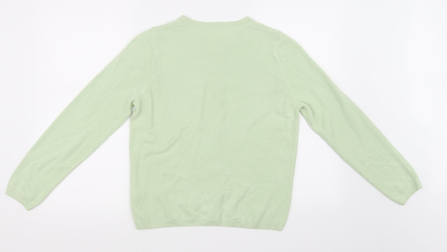 Marks and Spencer Womens Green   Cardigan Jumper Size 8