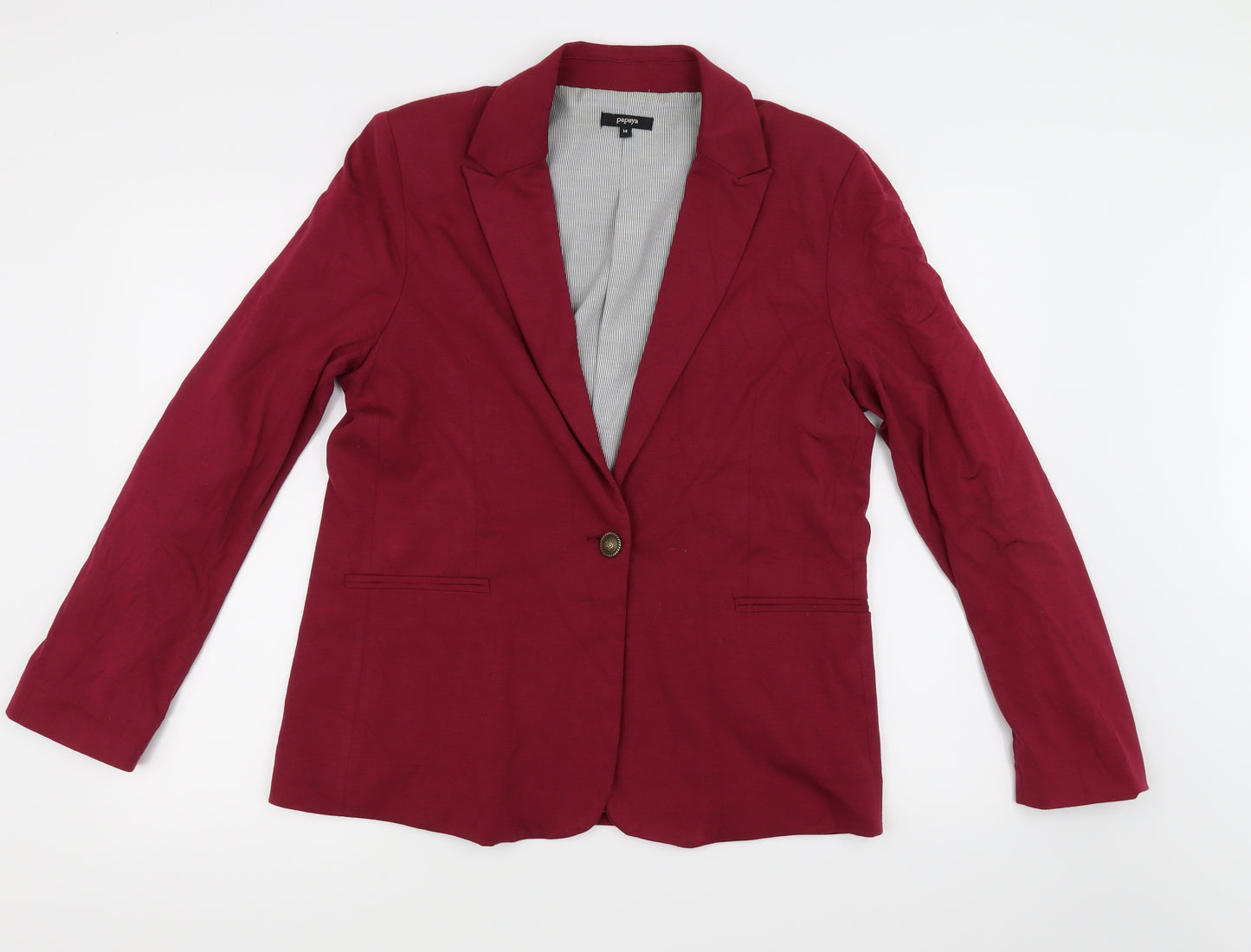 Papaya Womens Purple   Jacket Coat Size 14