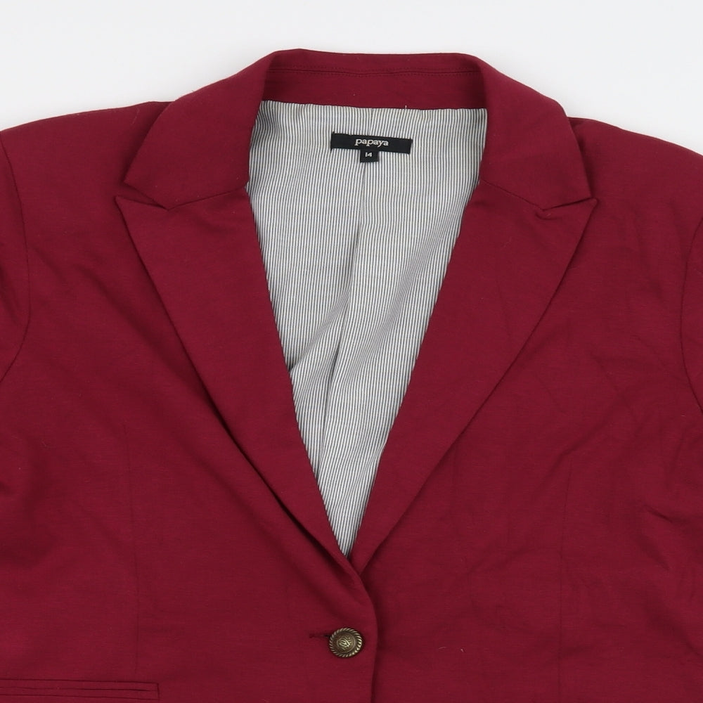Papaya Womens Purple   Jacket Coat Size 14