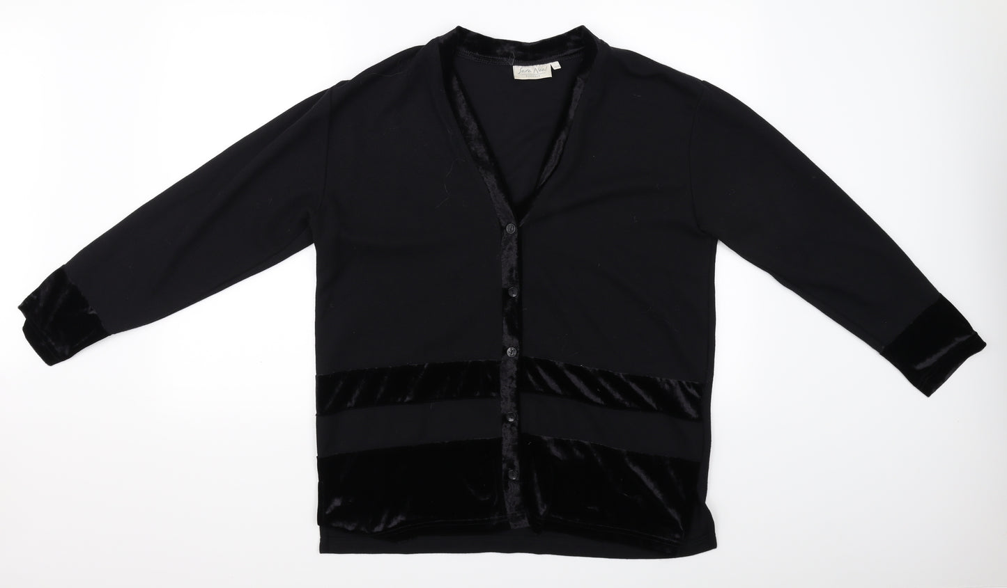 Sara Neal Womens Black   Cardigan Jumper Size 16