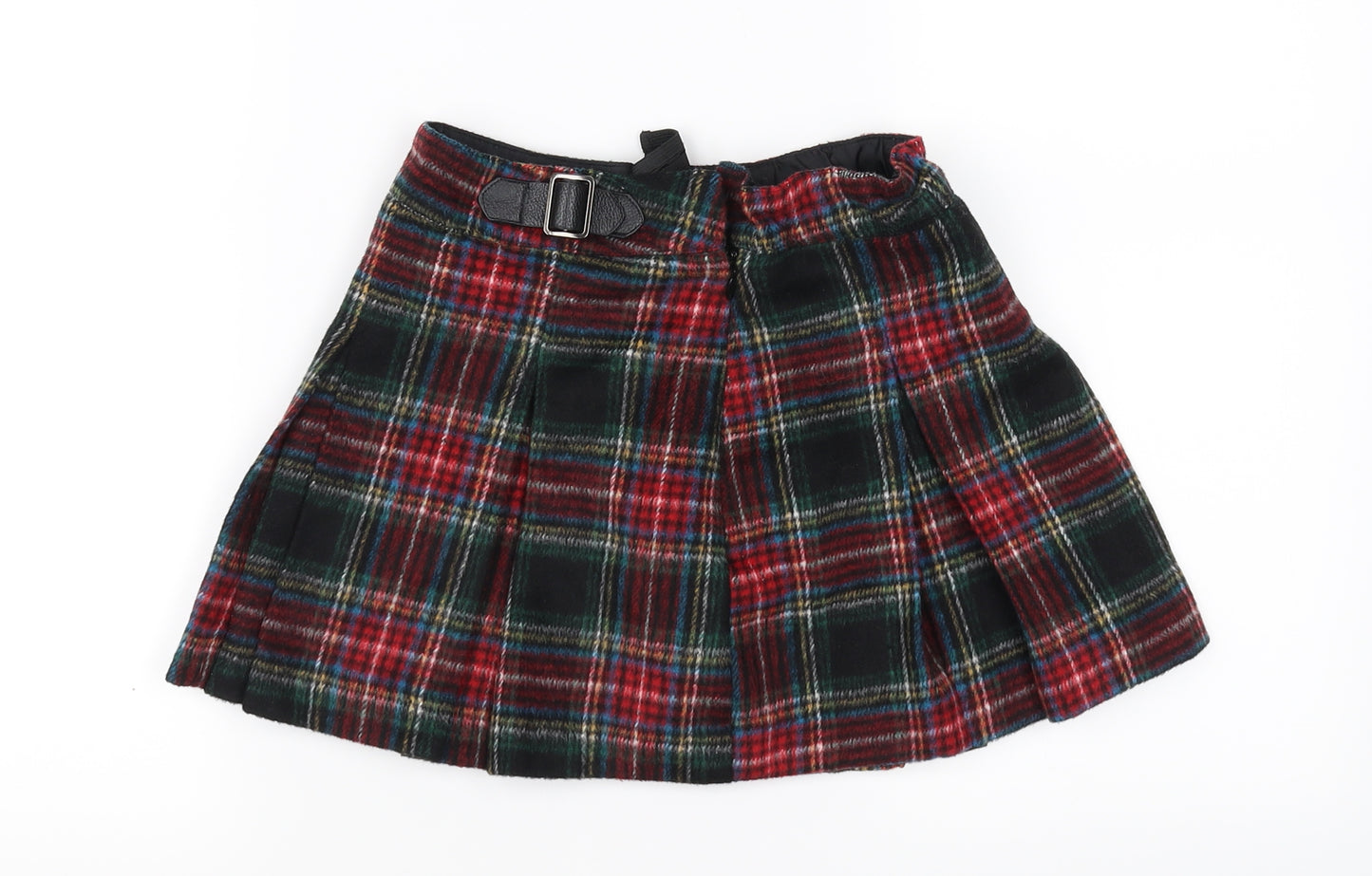 NEXT Girls Purple Check  A-Line Skirt Size 7 Years