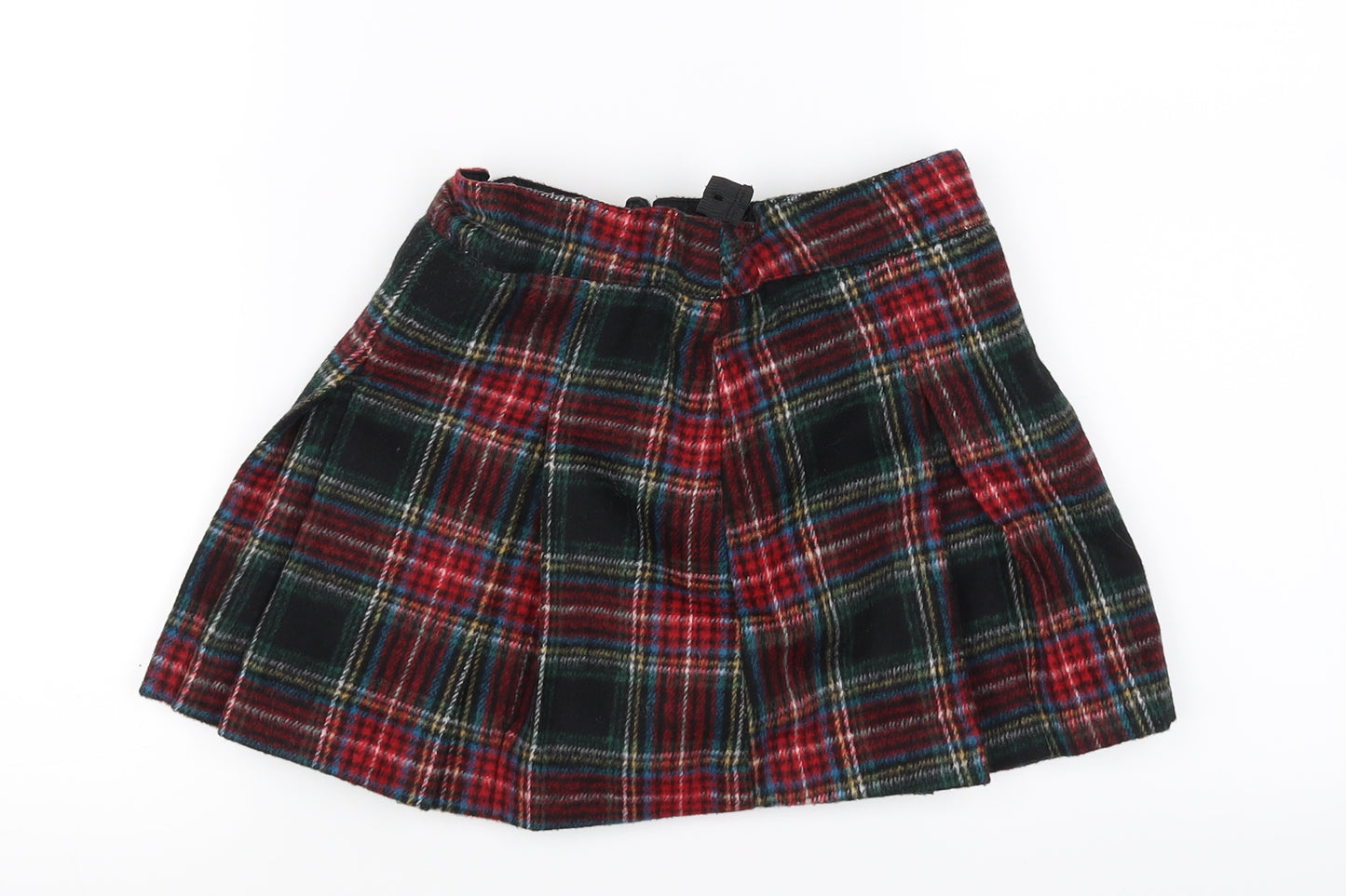 NEXT Girls Purple Check  A-Line Skirt Size 7 Years
