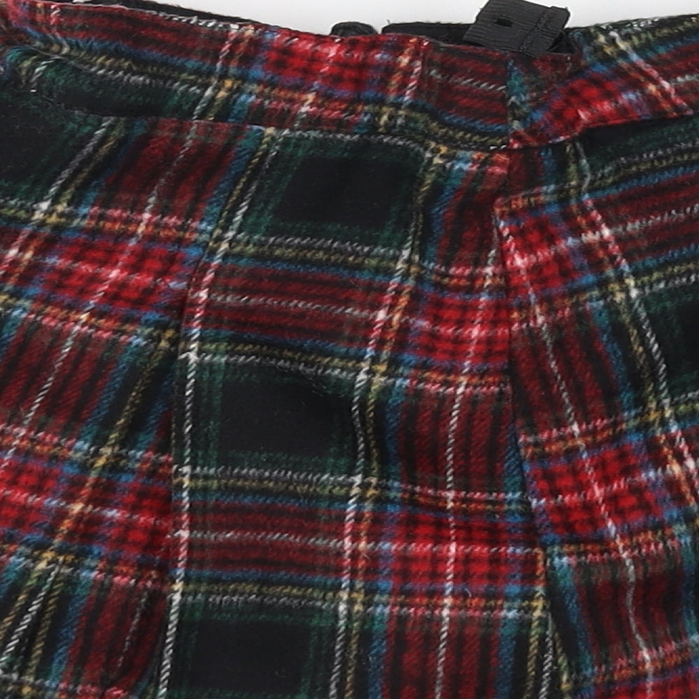 NEXT Girls Purple Check  A-Line Skirt Size 7 Years