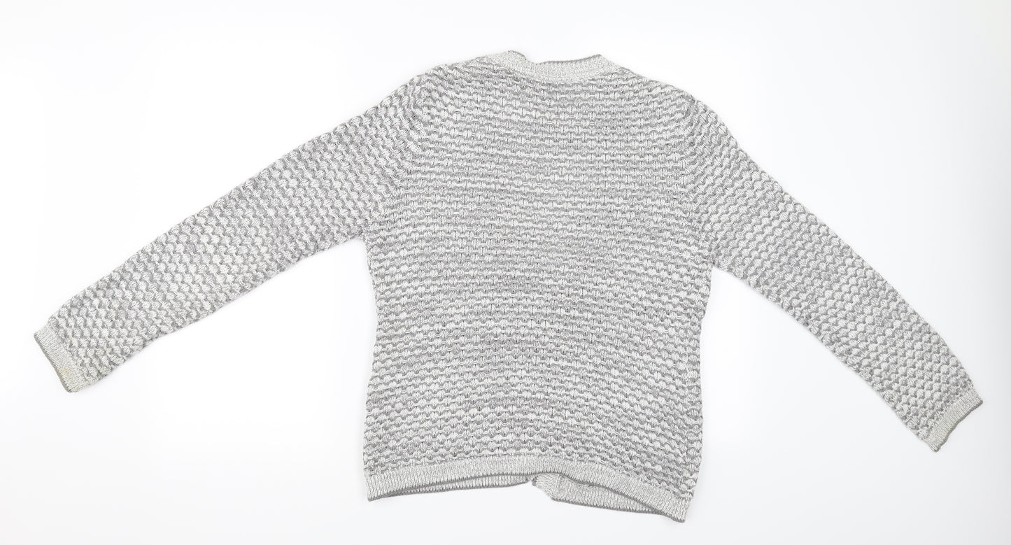 BHS Womens Grey   Cardigan Jumper Size 10
