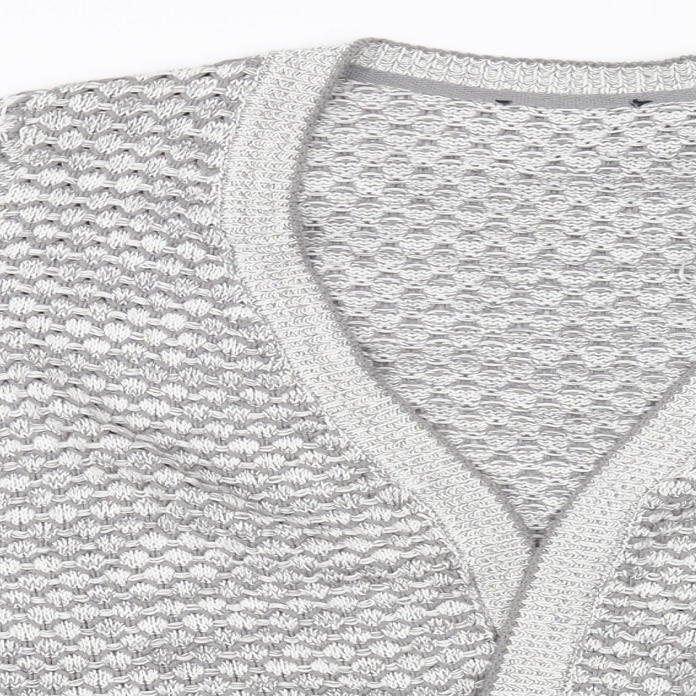 BHS Womens Grey   Cardigan Jumper Size 10