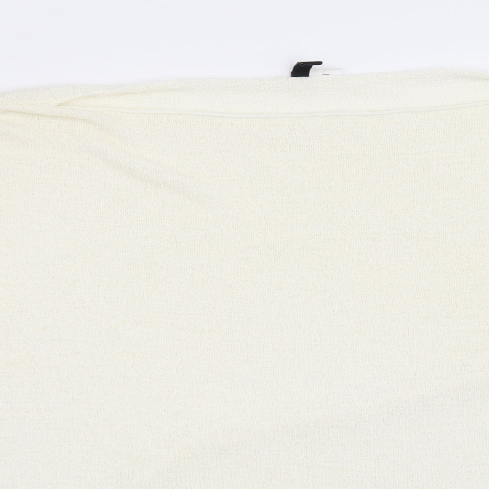 H&M Womens White   Pullover Jumper Size XL