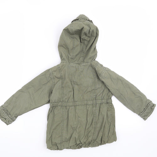 Gap Girls Green   Overcoat Coat Size 3 Years