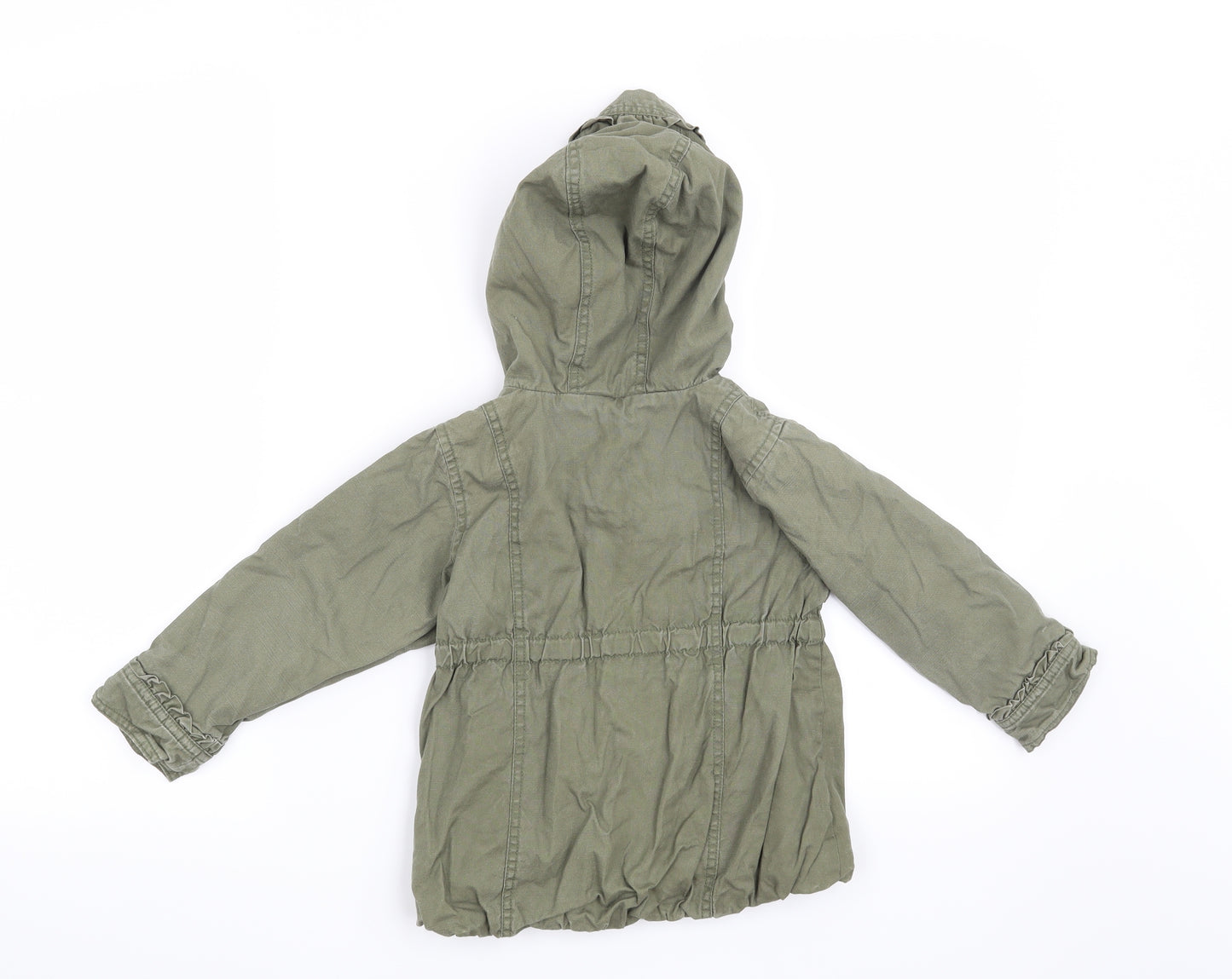 Gap Girls Green   Overcoat Coat Size 3 Years