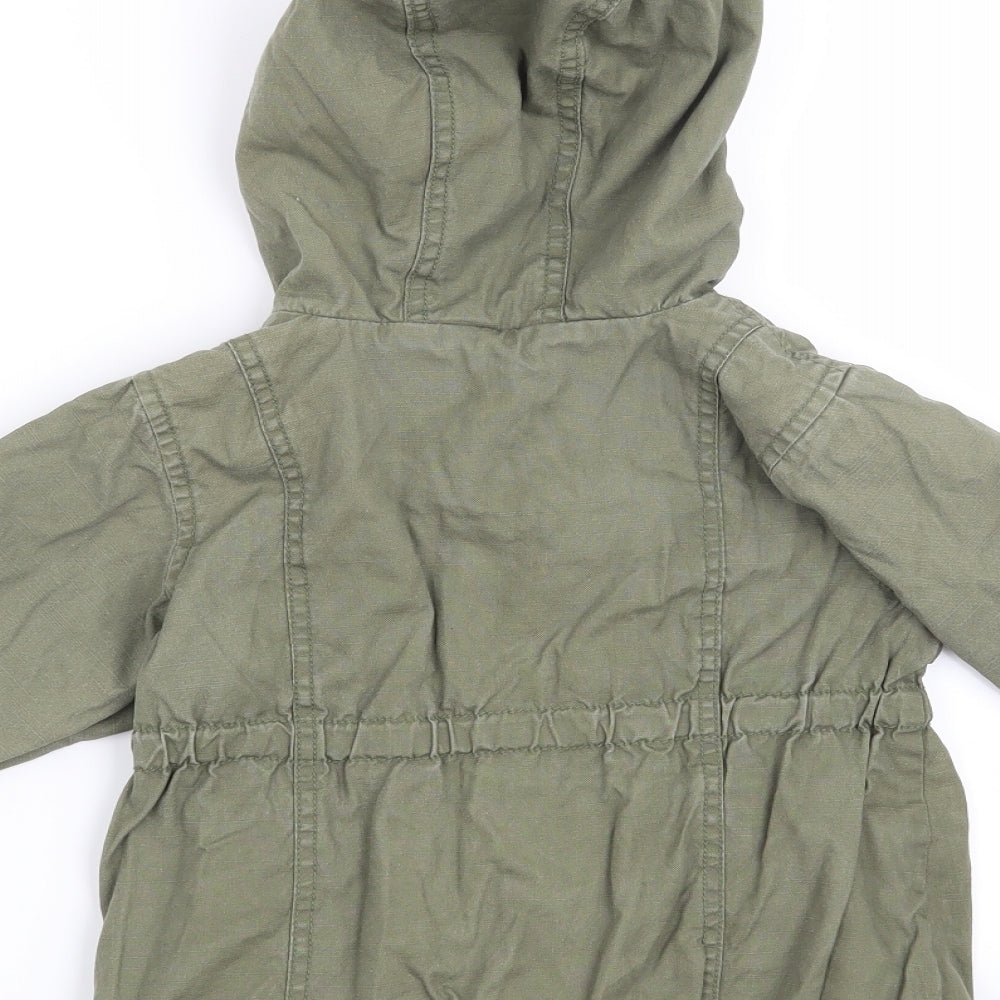 Gap Girls Green   Overcoat Coat Size 3 Years