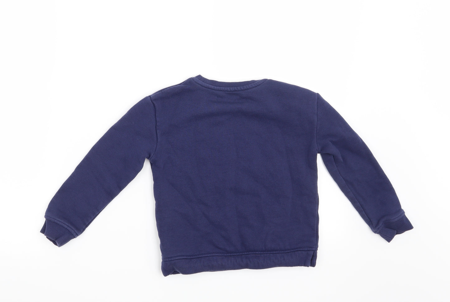 Marks and Spencer Girls Blue   Pullover Sweatshirt Size 4-5 Years  - The Future is ours