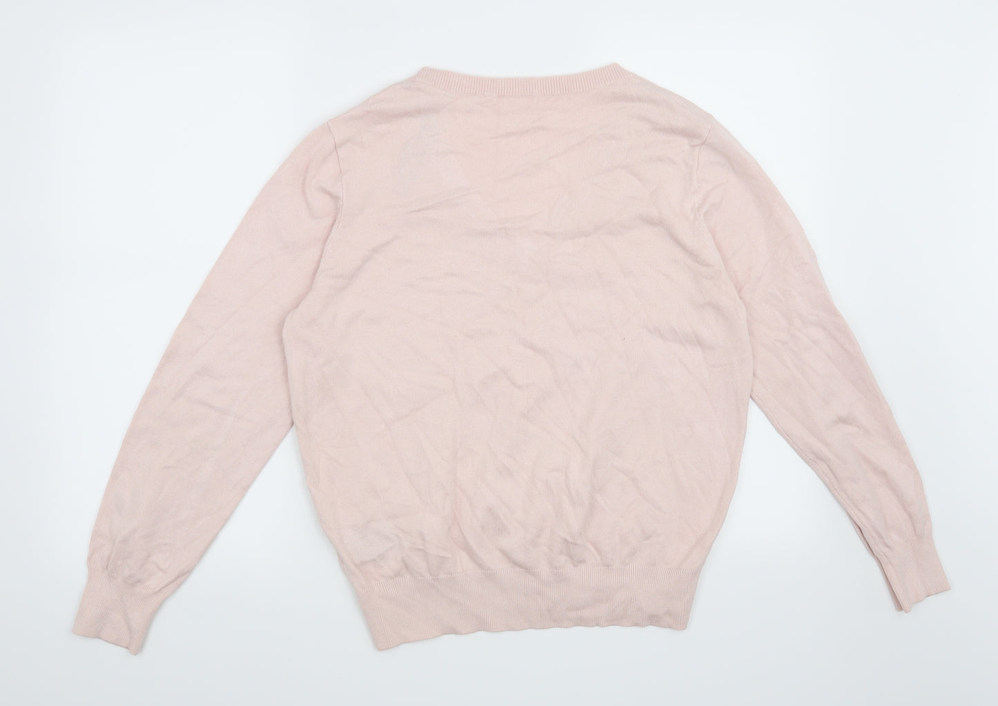 H&M Womens Pink   Pullover Jumper Size M