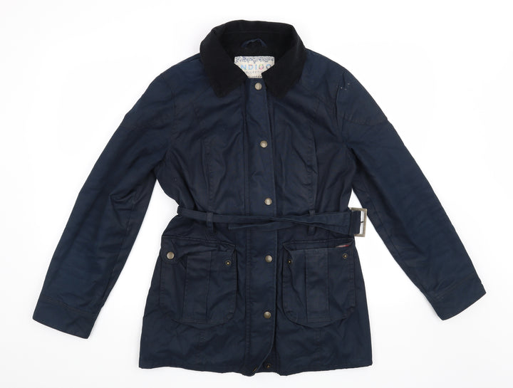 Marks and Spencer Womens Blue   Overcoat Coat Size 8