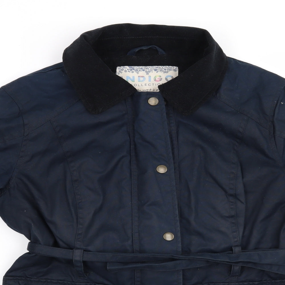 Marks and Spencer Womens Blue   Overcoat Coat Size 8